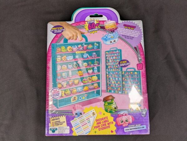 Moose Toys Shopkins Collector Case 2016 Edition with 2 Figures and Sticker Sheet