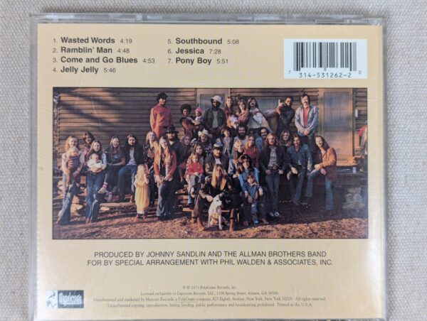 The Allman Brothers Band Brothers and Sisters Audio CD Capricorn Classics Rei...