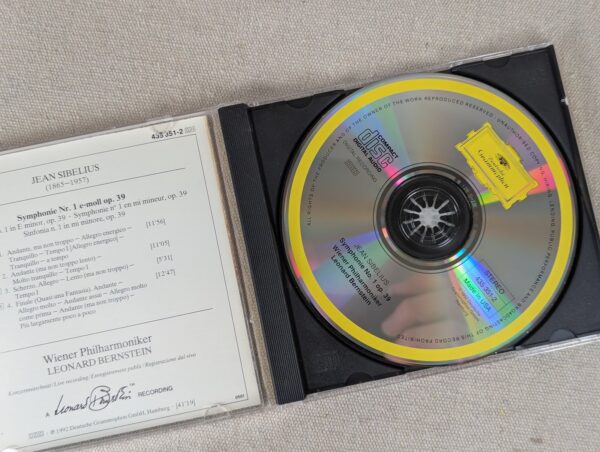 Jean Sibelius, Wiener Philharmoniker, Leonard Bernstein Symphonie No. 1 Deuts...
