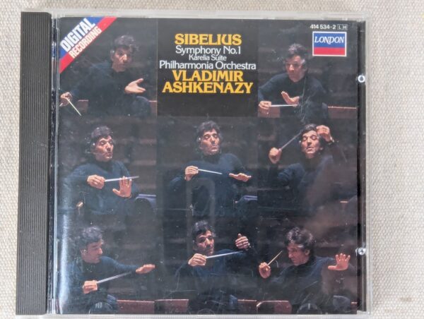 London Records Sibelius Symphony No. 1 Karelia Suite CD 1986 Philharmonia Ash...