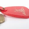 Flying Carpet Motel Room Key with Plastic Keychain White Text Metal Key Tag
