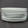 Simplicity Fine China 7.5 Salad Plate White Porcelain Platinum Rim Single Set