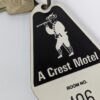 10-4831.jpg Luton Crest Motel Vintage Room Key and Dominion Lock Co Plastic Fob Collectible