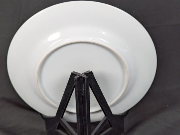 Simplicity Fine China 7.5 Salad Plate White Porcelain Platinum Rim Single Set