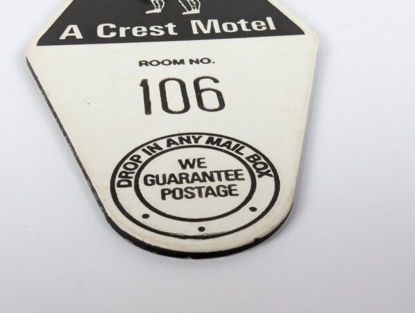 10-4841.jpg Luton Crest Motel Vintage Room Key and Dominion Lock Co Plastic Fob Collectible