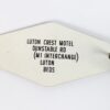 10-4848.jpg Luton Crest Motel Vintage Room Key and Dominion Lock Co Plastic Fob Collectible