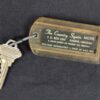 Vintage Country Squire Motel Room Key and Plastic Tag Schlage Hardware Keychain