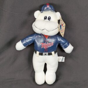 Vintage 1990s Nanco Minnesota Twins Plush Bear MLB Genuine Merchandise Tagged