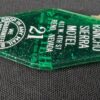 Vintage Rancho Sierra Motel Key and Green Plastic Keychain Tag Schlage Reno NV