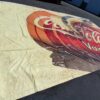Coca-Cola Vanilla Advertising Banner Large Format Heavy Duty Vinyl Red Cream ...