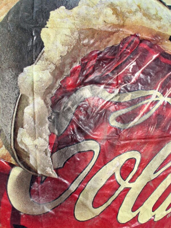 Coca-Cola Vanilla Advertising Banner Large Format Heavy Duty Vinyl Red Cream ...
