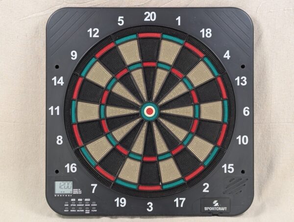 Sportcraft Electronic Dartboard Model MP90111212 Smartness Variation Good Con...
