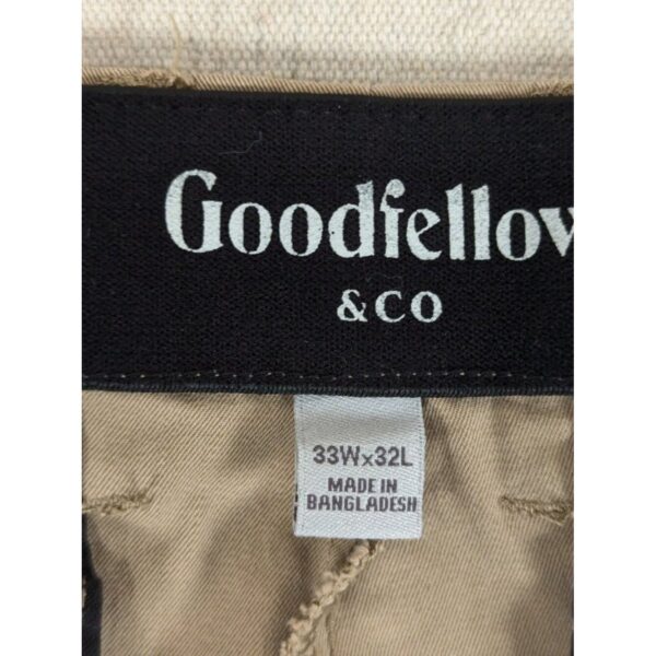 10-4928.jpg Goodfellow & Co. Hennepin Tech Chino Pants Men Size 33x32 Tan Athletic Fit St...