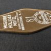 Vintage McGuire Holiday Motel Key and Keychain Wrightstown NJ Mid-Century Brown