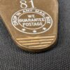 Vintage McGuire Holiday Motel Key and Keychain Wrightstown NJ Mid-Century Brown