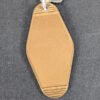 Vintage McGuire Holiday Motel Key and Keychain Wrightstown NJ Mid-Century Brown