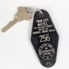 Schlage Twin City Motel Key Fob Brewer Maine 453 Wilson Street Vintage Black 256