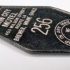 Schlage Twin City Motel Key Fob Brewer Maine 453 Wilson Street Vintage Black 256