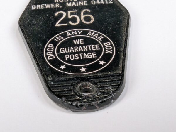 Schlage Twin City Motel Key Fob Brewer Maine 453 Wilson Street Vintage Black 256