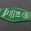 Vintage Holiday Inn Oakland Key Fob W.W. Wilcox Mfg Co Chicago Green White Si...