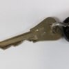 10-4958.jpg Vintage Oak Lo Motel Dunsmuir CA Room Key and Plastic Keychain Fob Number 22