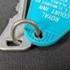 10-4961.jpg Vintage Royal Court Inn Motel Key and Plastic Fob Best Western Des Plaines Il...