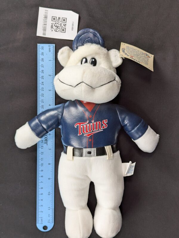Vintage 1990s Nanco Minnesota Twins Plush Bear MLB Genuine Merchandise Tagged