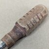Vintage Flat-Head Screwdriver Wooden Handle Metal Ferrule Marked Taiwan Tool 10"