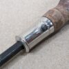 Vintage Flat-Head Screwdriver Wooden Handle Metal Ferrule Marked Taiwan Tool 10"