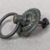 Vintage Brass Furniture Pulls Set 3pc Two Ornate Drop Pulls One Rosette Model...