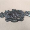 Vintage Art Nouveau Style Brass Drawer Pulls Swinging Handles Set of Three Brass