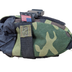 Superior Threadworks STW Woodland Camo Bicycle Seat Bag Made in USA Flat Pack
