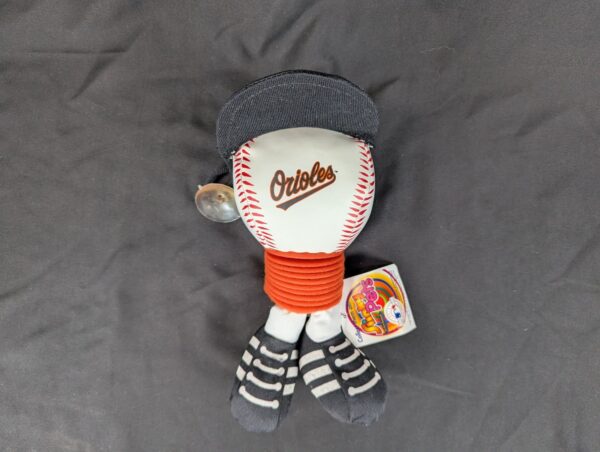 Vintage 1999 Nanco Slinky Pets Baltimore Orioles Plush Toy Baseball Cap Mascot