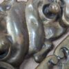 Vintage Art Nouveau Style Brass Drawer Pulls Swinging Handles Set of Three Brass