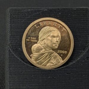 US Dollar Coin Sacagawea 2008 Denver Mint Bright Mirror Finish Possible Proof