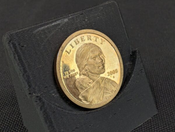 10-5016.jpg US Dollar Coin Sacagawea 2008 Denver Mint Bright Mirror Finish Possible Proof