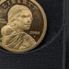 10-5018.jpg US Dollar Coin Sacagawea 2008 Denver Mint Bright Mirror Finish Possible Proof