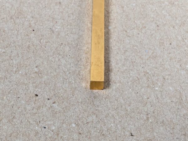 Mid-Century Modern Style Crucifix Pendant Linear Brass Cross Textured Metal F...