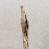 Mid-Century Modern Style Crucifix Pendant Linear Brass Cross Textured Metal F...