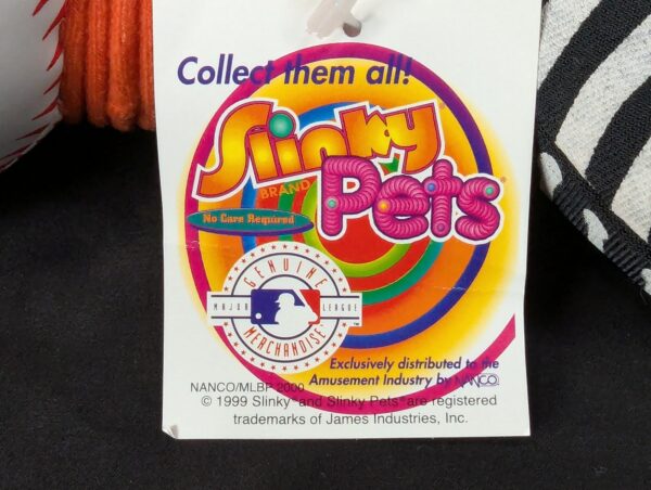 Vintage 1999 Nanco Slinky Pets Baltimore Orioles Plush Toy Baseball Cap Mascot