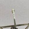 Mid-Century Modern Brass Wall Crucifix Minimalist Stylized Corpus Western Ger...