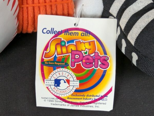 Vintage 1999 Nanco Slinky Pets Baltimore Orioles Plush Toy Baseball Cap Mascot