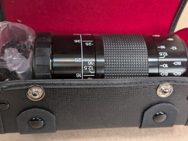 Vintage CCTV Focal Length Finder Tool Made in Japan with Original Case and Box