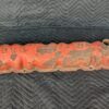 Vintage Ford Inline-6 Engine Valve Cover Orange Metal Automotive Display Piece