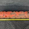 Vintage Ford Inline-6 Engine Valve Cover Orange Metal Automotive Display Piece