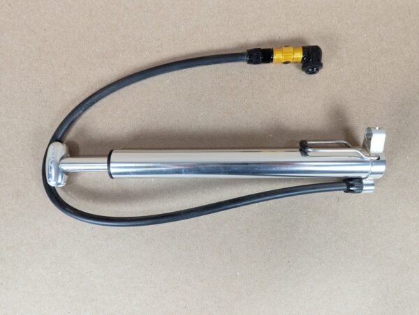 10-518.jpg Lezyne High Volume Mountain Bike Trail Pump Silver Small Lightweight Compact EXC