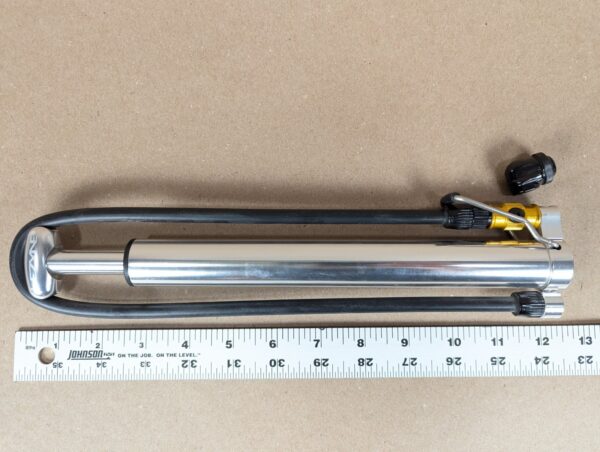 10-531.jpg Lezyne High Volume Mountain Bike Trail Pump Silver Small Lightweight Compact EXC
