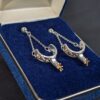 Montana Silversmiths Drop Earrings Western Spur Design Two-Tone Silver Gold Tone