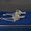 Montana Silversmiths Drop Earrings Western Spur Design Two-Tone Silver Gold Tone