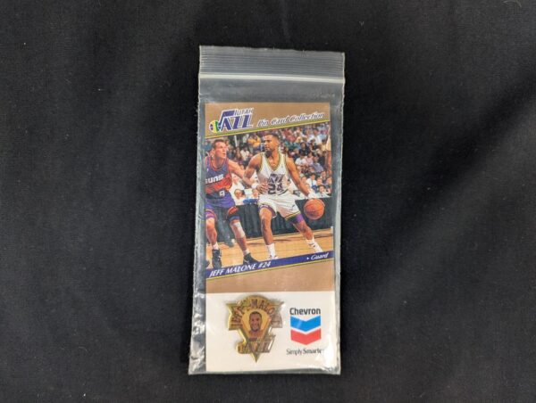 10-54.jpg Karl Malone Utah Jazz Chevron Pin Card Collection - 5 Piece NBA Basketball Pins